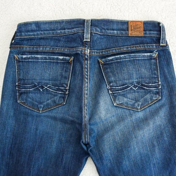 *LUCKY* Denim Flared Medium Wash Jeans - size 4 (27) - Short Inseam - Picture 4 of 5
